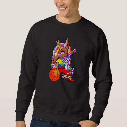 Sweatshirt Dabbing Brown peau licorne Équateur Ventilateurs d (Devant)