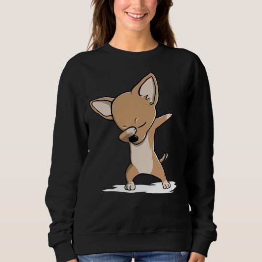 Sweatshirt Dabbing Chihuahua (Devant)