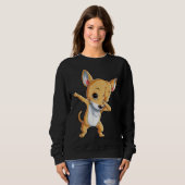 Sweatshirt Dabbing Chihuahua Garçons Enfants Chien Dab Danse (Devant entier)