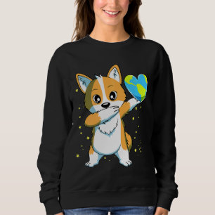 Sweatshirt Dabbing Corgi Chien Joyeux Jours des terres Garçon