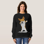 Sweatshirt Dabbing Corgi Funny (Devant entier)