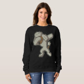 Sweatshirt Dabbing Cream Poodle Chien (Devant entier)