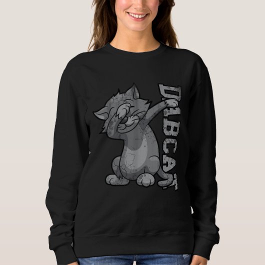 Sweatshirt Dabbing Dab Cat Kitten (Devant)