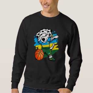 Sweatshirt Dabbing Dalmatie Rwanda Basketball Fans Jersey Bb