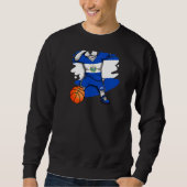 Sweatshirt Dabbing French Bulldog Ventilateur de basket-ball  (Devant)