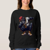 Sweatshirt Dabbing Gorilla Funny gorilla Dab Danse Garçons Fi (Devant)