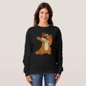Sweatshirt Dabbing Kitty Pirate marin propriétaire de chat Pa (Devant entier)