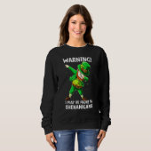 Sweatshirt Dabbing Leprechaun Shenanigans irlandais (Devant entier)