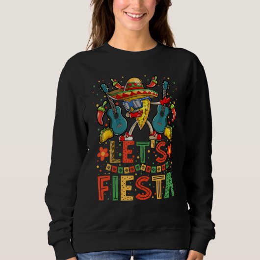 Sweatshirt Dabbing Nacho Cinco de Mayo Chemise Femmes Hommes  (Devant)