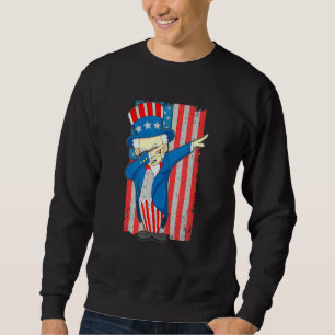 Sweatshirt Dabbing Oncle Sam Boys 4 Juillet