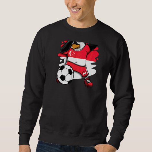 Sweatshirt Dabbing Penguin Singapour Fans de football Jersey  (Devant)