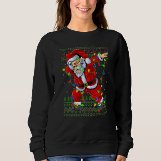 Sweatshirt Dabbing Père Noël pour garçons Filles Filles Lumin