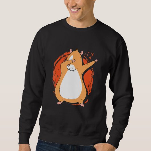 Sweatshirt Dabbing Pig Graphic Guinea Pig Owner Pet Cavy Anim (Devant)
