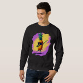 Sweatshirt Dabbing Pineapple Aloha Sunglasses Beach Dance Haw (Devant entier)