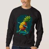 Sweatshirt Dabbing Pineapple Aloha Sunglasses Beach Dance Haw (Devant)