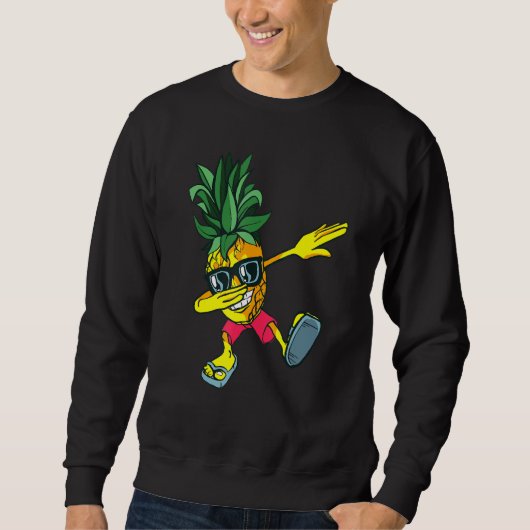Sweatshirt Dabbing Pineappy Lunettes de soleil Funny Pineappy (Devant)