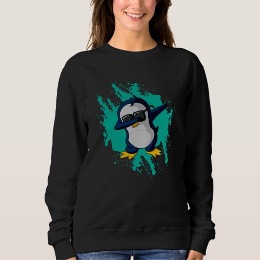 Sweatshirt Dabbing Pinguin Dab Cold Ice Funny Cool d'idée cad (Devant)