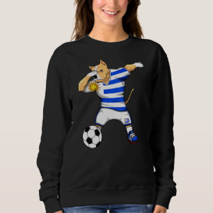Sweatshirt Dabbing Pitbull Chien Uruguay Fans de football Jer