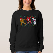 Sweatshirt Dabbing Santa Elf Friends Christmas Boys Men Xmas (Devant)