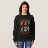 Sweatshirt Dabbing Santa Elf Friends Christmas Holiday Boys G (Devant entier)
