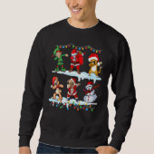Sweatshirt Dabbing Santa Elf Friends Christmas Kids Boys Men (Devant)