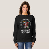 Sweatshirt Dabbing Santa Naughty List Christmas Holiday (Devant entier)