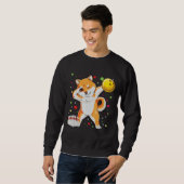 Sweatshirt Dabbing Shiba Bowling Drôle Bowling Dons (Devant entier)