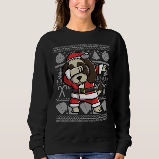 Sweatshirt Dabbing Shih Tzu ignoble Sweater Graphic (Devant)
