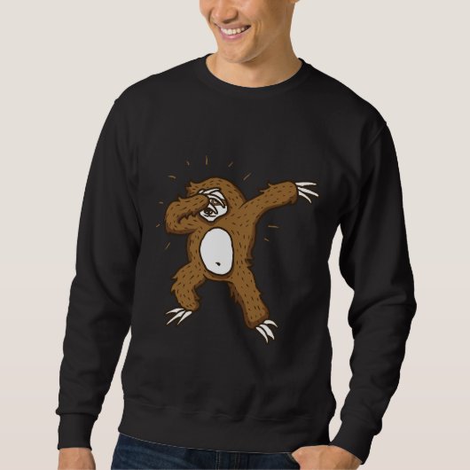 Sweatshirt Dabbing Sloth 105 (Devant)