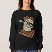 Sweatshirt Dabbing Smore Marshmallow Cute Dab Dance Camping C (Devant)