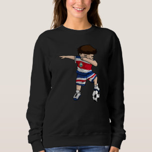 Sweatshirt Dabbing Soccer Boy Costa Rica Ticos Dab Dance Pied