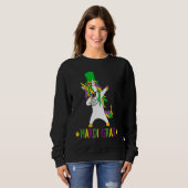 Sweatshirt Dabbing Unicorn Jester Mardi Gras New Orleans Carn (Devant entier)