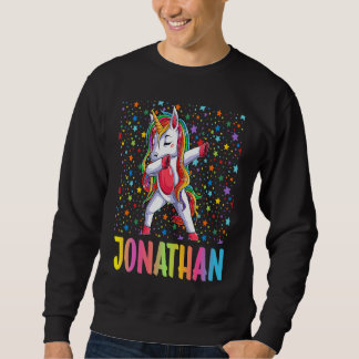 Sweatshirt Dabbing Unicorn Jonathan