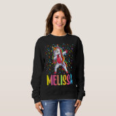 Sweatshirt Dabbing Unicorn Melissa (Devant entier)