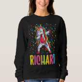 Sweatshirt Dabbing Unicorn Richard (Devant)