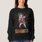 Sweatshirt Dabbing Unicorn Samantha (Devant)