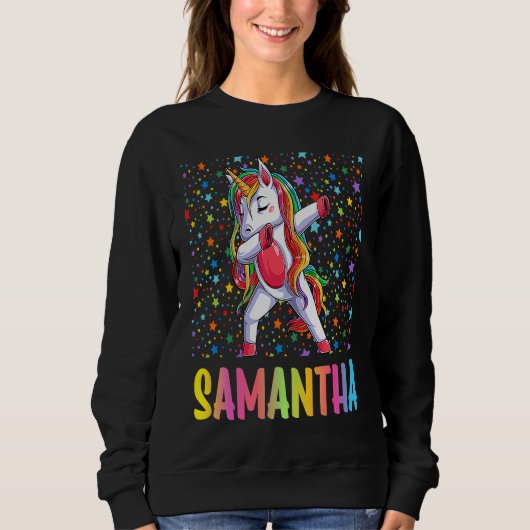 Sweatshirt Dabbing Unicorn Samantha (Devant)