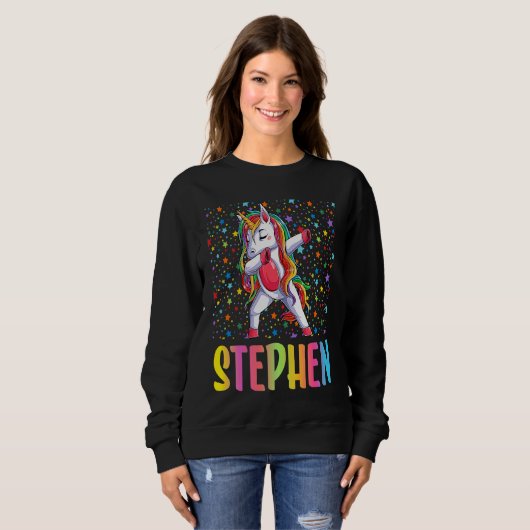 Sweatshirt Dabbing Unicorn Stephen (Devant entier)