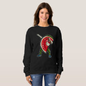 Sweatshirt Dabbing Watermelon Dab Dancing Watermelon (Devant entier)