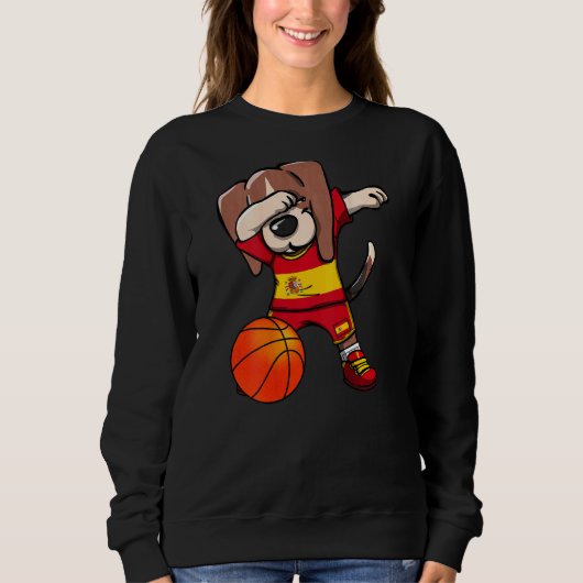Sweatshirt Dabing Beagle Chien Espagne Jersey espagnol Basket (Devant)