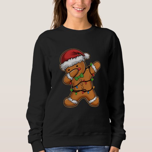 Sweatshirt Dabing pain d'épices arbre Noël léger (Devant)