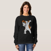 Sweatshirt Dabing Saint Bernard Dog Dab Dance (Devant entier)