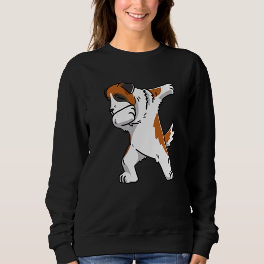 Sweatshirt Dabing Saint Bernard Dog Dab Dance (Devant)