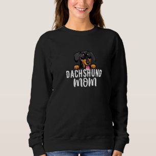 Sweatshirt Dachhund Mom Funny Chien propriétaire Amoureux des