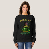 Sweatshirt Dachshund C'Est Mon Lucky Patrick Day (Devant entier)