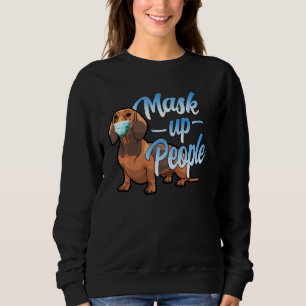 Sweatshirt Dachshund Chien Portant Un Masque Porter Un Masque