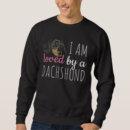 Sweatshirt Dachshund Dachshund Dog Love Retro (Devant)
