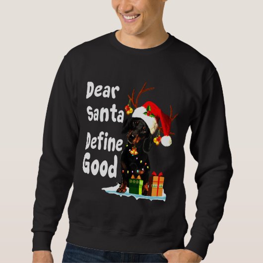 Sweatshirt Dachshund Définir (Devant)