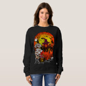 Sweatshirt Dachshund Devil Costume Chien (Devant entier)