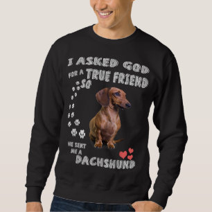 Sweatshirt Dachshund Dit Maman, Wiener Papa, Weenie Lover, Sa